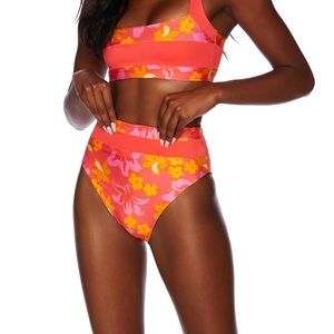 NEW Beach Riot Heidi Bottom Hula Hibiscus